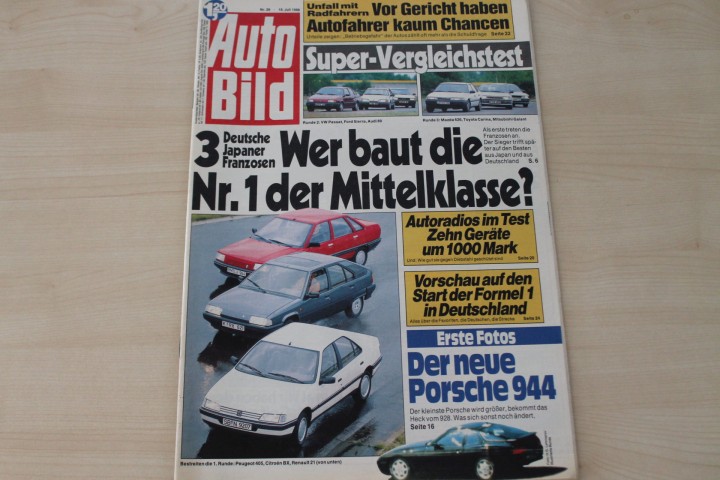 Deckblatt Auto Bild (29/1988)